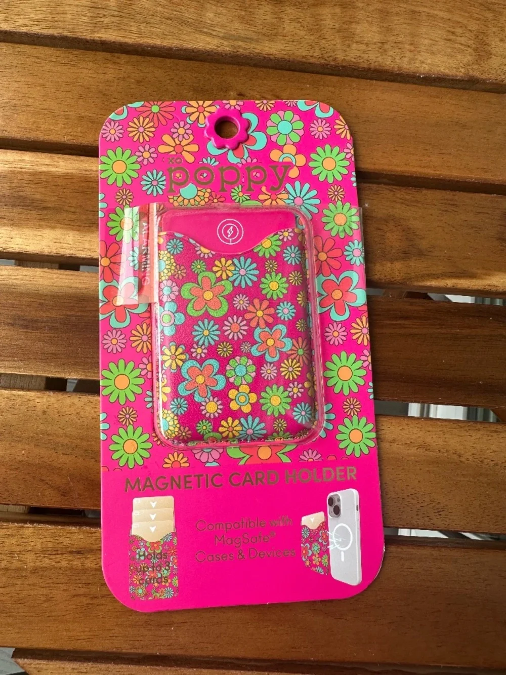 Magnetic card holder